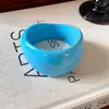 Pulseras Populares Transfronterizas Europeas y Americanas, Pulseras Anchas de Ola Irregular Manchadas de Acrílico, Pulseras de Nicho de Alta Gama para Mujer