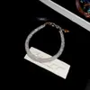 Pulsera de Rejilla Redonda Transfronteriza Europea y Americana con Circonita, Lujo Ligero, Sensación de Alta Gama, Pulsera Versátil, Moda, Única, Joyería de Estilo Minimalista