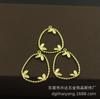 Accesorios para joyería DIY japoneses y coreanos 21 * 26 MM colgante de gota pequeña de cobre puro estilo antiguo accesorios hechos a mano