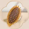 Estilo Nacional Sandália Dourada Sândalo Combinação com Airbag Comb de Massagem Comb de Massagem Meridian Comb de Sândalo Cabelo Liso Alisamento de Cabelo Pente Doméstico