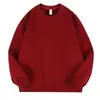 Sudadera unisex exclusiva transfronteriza de 420 g, súper suave, cuello redondo, casual y versátil, corte holgado, estilo moderno otoño/invierno, top liso para hombre