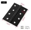 Dobradiça Pequena de Aço Inoxidável com Revestimento Preto para Porta de Armário Abertura Plana Micro Mini Dobradiça 1 Polegada 2 Polegadas 4 Polegadas Dobradiça de Abertura Plana