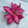 Flores de Lírio de Tecido Artificial Lírios 3D Decoração de Casamento Flores de Pulso Feitas à Mão Acessório de Cabelo Flor para Roupas Caixa de Presente