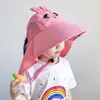 Sombrero de Sol para Niños y Niñas, Sombrero de Sol de Verano Anti-UV, Ala Ancha, Sombrero de Sol de Nuevo Estilo, Sombrero de Pescador Delgado Transpirable