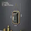 Espejo de hierro para colgar en la pared del baño espejo redondo baño simple maquillaje de escritorio espejo redondo dormitorio espejo creativo para colgar en el tocador