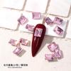 Rhinestones Rosa Sakura con Base Puntiaguda para Uñas, Rhinestones de Forma Irregular, Decoraciones para Uñas, Rhinestones para Uñas de Diamante K9 Mariposa Corazón Venta al por Mayor
