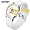 Sanda Nuevo Popular en Internet Reloj Electrónico de Silicona con Escala 3217 Moda Viento Simple Resistente al Agua Relojes para Hombres y Mujeres
