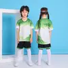 Uniforme de Fútbol para Niños Clase A Seda de Hielo Manga Corta Conjunto de Chándal Traje de Equipo de Competición Transpirable Secado Rápido Camiseta Ropa Deportiva de Moda