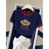 Camiseta de manga corta con bloques de color de algodón puro, hombro recto, estilo coreano para mujer, moderna, versátil, elegante, top ajustado, nueva llegada de verano 2026
