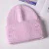 Novo Chapéu de Lã Tricotado Quente para Outono e Inverno, Chapéu de Lã Mesclada com Caxemira Moderno com Proteção para Orelhas, Para Cabeças Grandes, Chapéu Versátil para o Frio, Rosto Pequeno