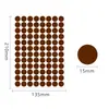 Etiqueta Colorida A5 com Pontos 15mm PVC Impermeável Manuscrita em Branco Colorida Classificação de Armazém Adesivo Vinílico Redondo