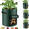 Saco de plantio de batata de 10 galões, saco de crescimento de plantas, cenoura, batata, tomate, saco para cultivar batata, ferramenta de jardim