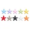 Acessórios coloridos de estrela-do-mar em liga oceânica pintados, materiais para corrente de celular DIY, acessórios de cabelo, enfeites artesanais de estrela de cinco pontas