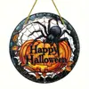 Decoración Halloween Araña Calabaza Calavera Fantasma Acrílico Transfronteriza 20cm Colgante Porche Exterior Patio