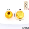 Accesorios de bricolaje de oro antiguo, cuentas enrolladas, cuentas sueltas, espaciador, oro roto, redondo, estrella de cinco puntas, luna, corazón de melocotón, cuentas de oro
