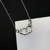 Collar para Hombre Cadena Trendy Hip-Hop Clavícula Accesorios de Nicho Combinable Colgante Atractivo Esposas Distintivas Estilo Europeo y Americano para Mujer Estilo Frío y Fresco