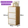 Gabinete Sencillo de Altura Ajustable con Puertas y Cerraduras, Gabinete de Almacenamiento, Archivador, Gabinete de Madera de Combinación Libre, Gabinete para Balcón