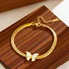 Nuevas Pulseras de Acero de Titanio Europeas y Americanas Más Vendidas para Mujeres Estilo Ins Moda Personalizada Joyería para Manos que No se Desvanece Joyería de Acero Inoxidable Venta al por Mayor