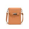 Bolso para teléfono móvil de estilo occidental para mujer, primavera y verano 2024, nuevo, de alto valor de color, diseño de nicho, bolso cuadrado pequeño vertical, bolso de mujer de moda