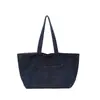 Bolsa Jeans de Um Ombro Sobre o Estilo Fashionable Estudante Sobre o Estilo Bolsa Feminina Casual Grande Capacidade Bolsa Tote de Lona Bolsa de Compras Estilosa