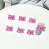Accesorios para uñas de bebé con esponja, linda cara de garabato, oso, orejas plegables, conejo de dibujos animados, accesorios de resina, decoración de uñas DIY