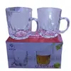 Conjunto Transparente de Vidro Chuang com Duas Peças e Conjunto de Copos com Diamante Presente Copo para Bebida Fria Atacado Seguro de Longevidade