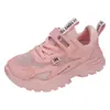 Tenis blancos para niña, zapatillas deportivas blancas para niño, nueva colección de otoño, tenis de malla transpirable, zapatos escolares de rendimiento para niño