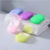 Hojas de Jabón de Pétalos, Hojas de Jabón Portátiles para Lavarse las Manos, Jabón Desechable de Viaje, En Caja