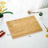 Tablero para Collares, Bordado de Cuentas para Pulseras, Bandeja para Collares, Herramientas de Tejido DIY, Bandeja para Cuentas, Bandeja de Accesorios DIY de Madera Maciza, Joyería