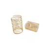 Anillo de Alambre de Cobre Chapado en Oro de 14K que Conserva el Color Accesorios DIY Anillo con Forma de Resorte Material de Bobina Principal Enrollado a Mano