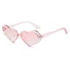Nueva Moda Color Caramelo Moda Europea y Americana Avant-Garde Corazón Fiesta Amor Gafas de Sol Ins Celebridad de Internet Mismo Estilo Gafas de Sol