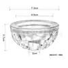 Taza de Cristal Creativa para Velas Portavelas Rayado Simple Vela de Aromaterapia Adornos para Tazas de Velas Manualidades de Vidrio Accesorios de Aromaterapia