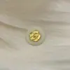 Botón metálico redondo doble estilo francés Chanel estilo socialité botón para ropa hebilla para abrigo de mujer suéter accesorios de joyería