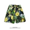Pantalones Cortos de Playa Hawaianos para Hombre, Pantalones Cortos de Playa Florales Impresos en 3D para Vacaciones, Estilo Hong Kong Casual Versátil Pantalones Cortos Casuales Simples
