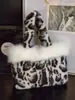 Moda Inverno Nova Nicho Estampa de Leopardo Pelúcia Bolsa de Mão Transfronteiriça Super Quente Alta Qualidade Textura Versátil Ombro Único Bolsa de Axila