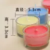Portavelas de Vidrio Transparente, Vaso de Vidrio Prensado a Máquina para Velas, Ambiente de Celebración de Bodas, Bol de Cera Pequeño de Vidrio para el Hogar al por Mayor