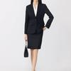 Traje de Entrevista de Alta Gama para Mujer Dos Botones Corte Delgado Sin Planchar Alta Calidad Ropa de Trabajo para Viajar de/a Casa Alta Gama