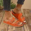 Sandalias de playa para mujer con suela gruesa, punta abierta, estilo romano casual de verano, sandalias versátiles de nuevo modelo europeo y americano para mujer 2025