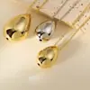 2024 Amazon Cross-border Novo Design Pingente em Forma de Gota Colar Corrente da Clavícula 2024 Verão Novo Estilo Feminino