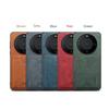 Adecuado para Huawei Mate70Pro Ranura para Tarjetas Funda para Teléfono Móvil Cubierta Trasera Retro P80 Soporte Magnético Borde Suave Funda de Cuero
