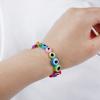 Cuentas redondas planas de resina de color, cuentas sueltas, hechas a mano, accesorios para pulseras, fabricantes al por mayor