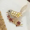 Broche Animal de Pássaro, Broche Anti-Exposição Fofo Estilo Japonês de Alta Qualidade, Acessório de Broche Colorido Personalizado de Alta Qualidade para Terno