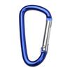 No. Mosquetón de Liberación Rápida de Aleación de Aluminio en Forma de D para Exteriores para Montañismo, Fijación de Equipaje, Accesorios de Viaje, Diseño Ligero