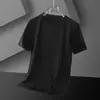 Tops: Camiseta Casual Elástica de Color Sólido de Seda de Hielo Holgada para Hombre, Camiseta Básica de Manga Corta, Delgada de Secado Rápido con Cuello Redondo