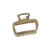 Nueva y sencilla horquilla de metal cuadrada de alta gama con forma de tiburón para mujer, con placa para la cabeza, pinza para el pelo, elegante horquilla para el pelo de celebridades de Internet.