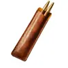 Estuche de Cuero Personalizado para Pluma Fuente Moda Transfronteriza Estuche Suave de Piel PU para Bolígrafos y Lápices Estuche Portátil para Bolígrafos de Papelería