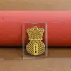 Gato da Fortuna Princesa Dourada Prata Pura Adesivo de Celular Dourado para Riqueza e Prosperidade, Edição para Transmissão ao Vivo Atacado
