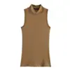 Para Comercio Exterior Europeo y Americano Transfronterizo Ropa de Mujer Aliexpress Más Vendido Verano Simple Versátil Tres Colores Sin Mangas Camiseta Básica