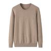 Fábrica 100% cashmere puro gola careca camisa de base pulôver versátil gola careca suéter mulheres quente temperamento suéter de cashmere mulheres