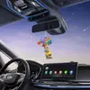 Gato y Perro de Globo Coloridos Decoración Animal Colgante para Espejo Retrovisor de Coche Colgante Plano Llavero de Mochila Accesorios Colgante